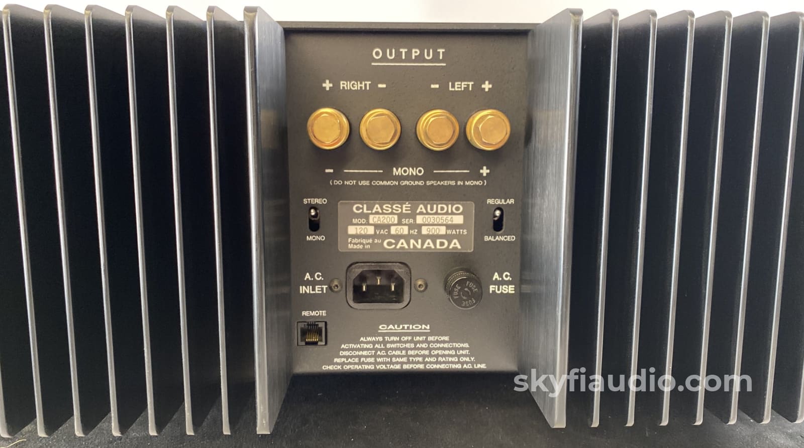 Classe Audio Ca-200 Ultra High Current Stereo/Mono Power Amplifier - 200W