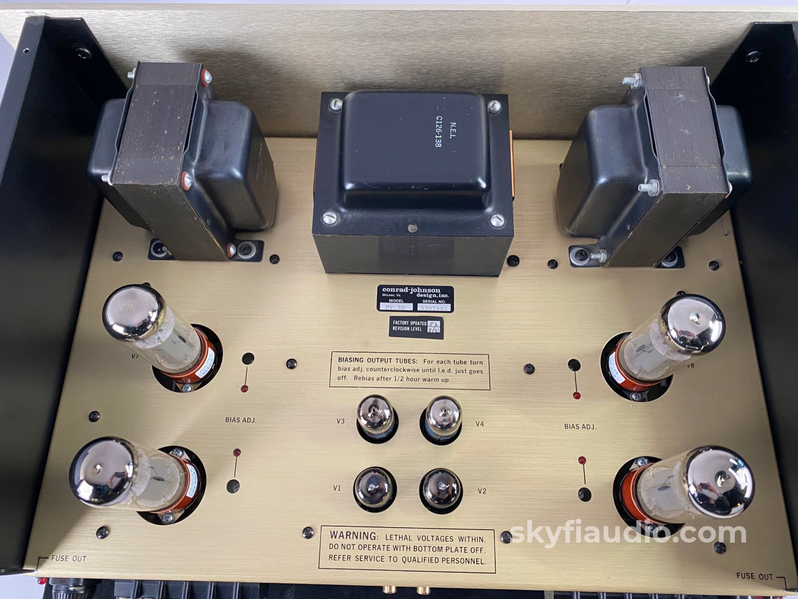 Conrad Johnson Mv52 Tube Amplifier - Factory Upgraded