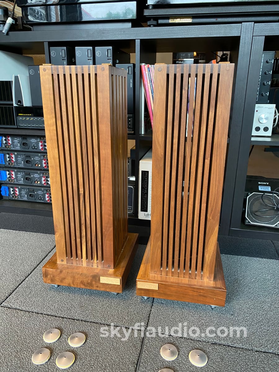Core Audio Hardwood Speaker Stands Very Rare Accessory