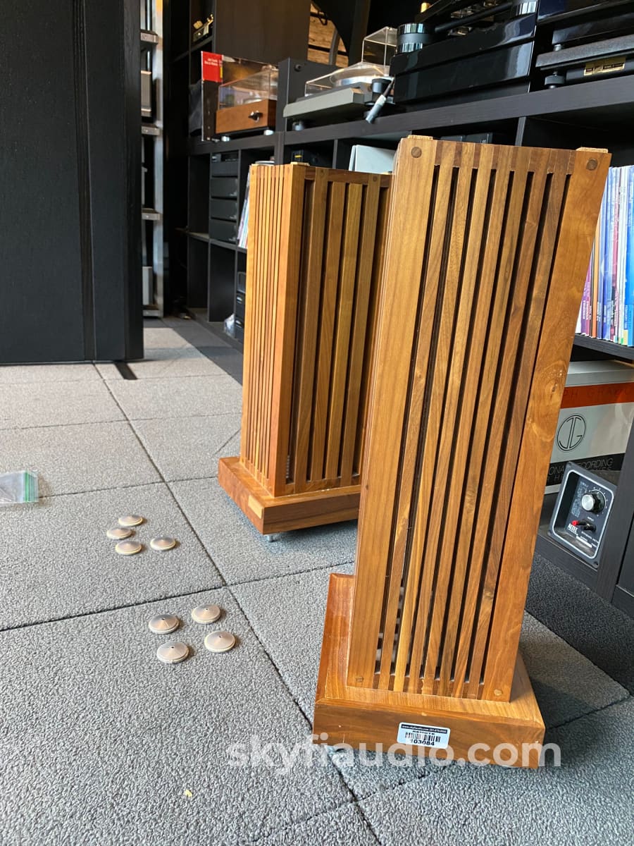 Core Audio Hardwood Speaker Stands Very Rare Accessory
