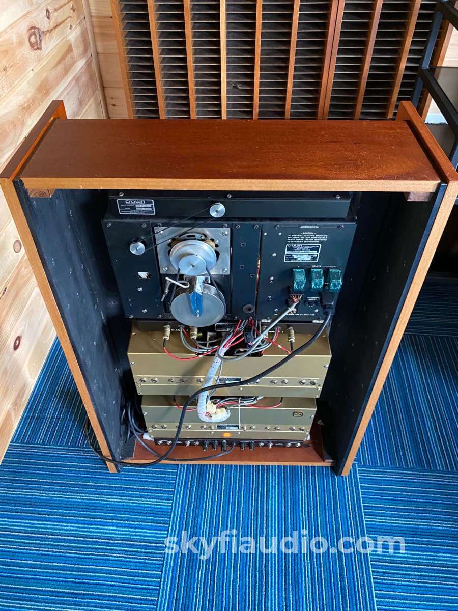 Crown Cx844 Reel To In Custom Walnut Cabinet - Meticulously Restored And Customized Tape Deck