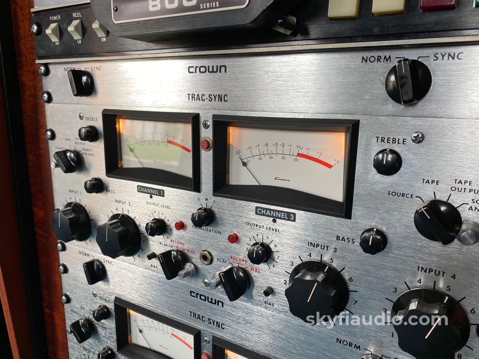 Crown Cx844 Reel To In Custom Walnut Cabinet - Meticulously Restored And Customized Tape Deck