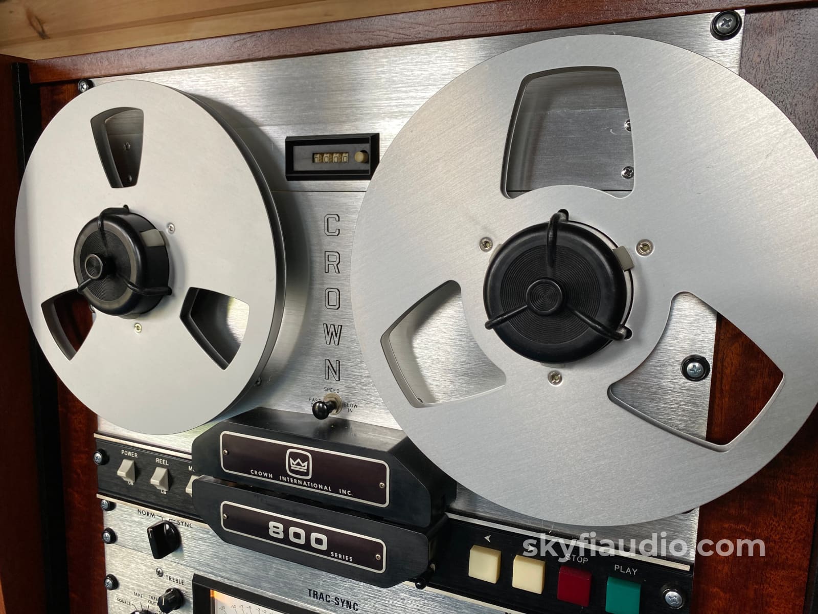 Crown Cx844 Reel To In Custom Walnut Cabinet - Meticulously Restored And Customized Tape Deck