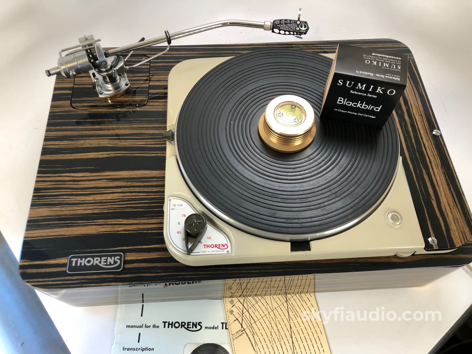 Custom Thorens Td-124 For Sean - No Tonearm Turntable