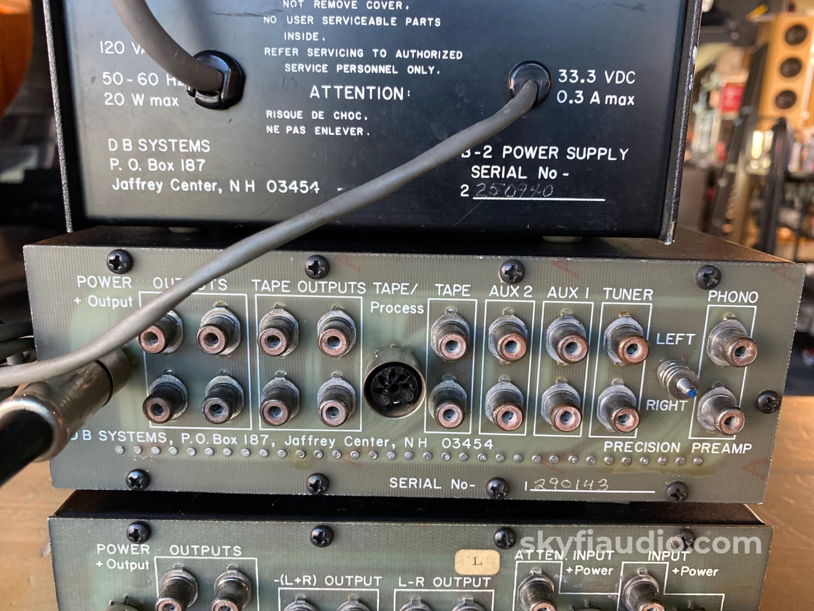 Db Systems Db-1 Db-5 Db-2 Preamp Tone Control Power Supply W/ Phono Preamplifier