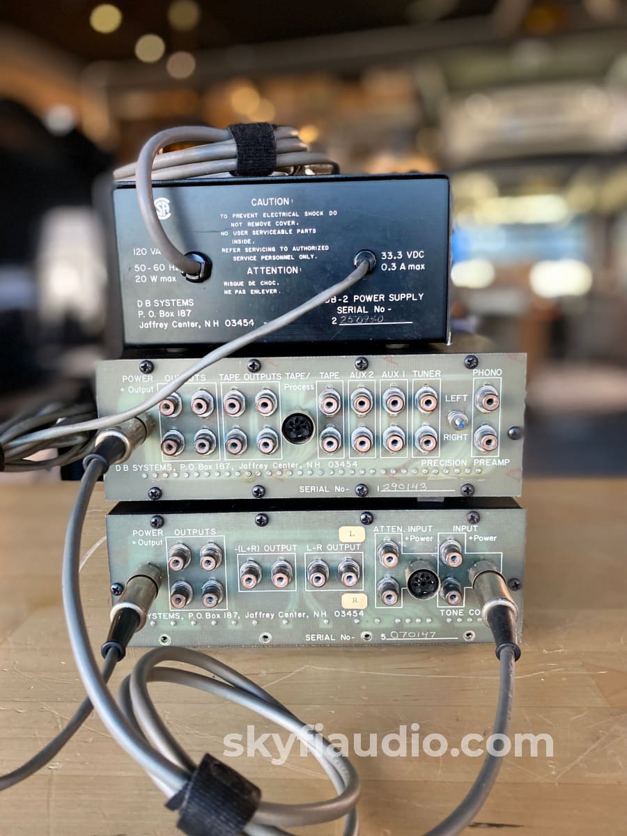 Db Systems Db-1 Db-5 Db-2 Preamp Tone Control Power Supply W/ Phono Preamplifier