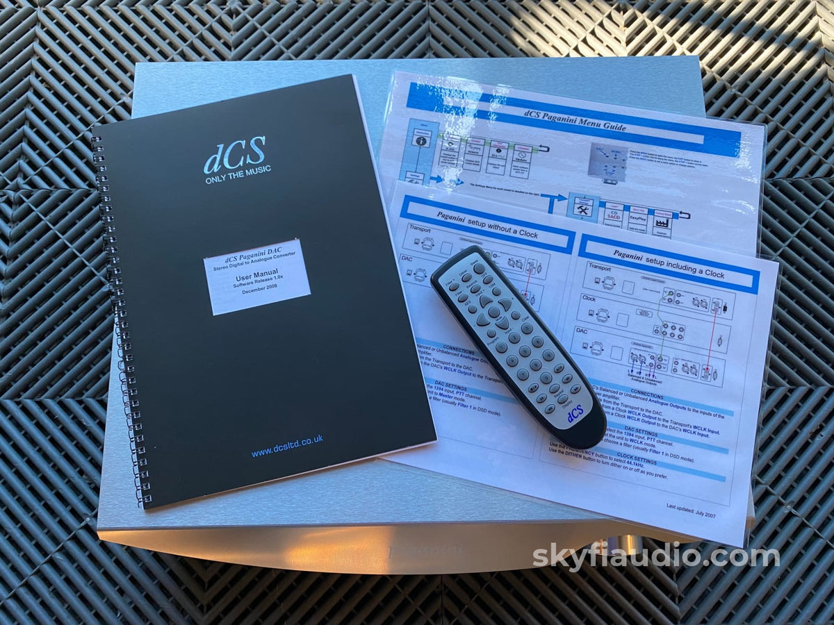 Dcs Paganini Dac (Digital To Audio Converter) - Complete Kit $18K Msrp Cd + Digital