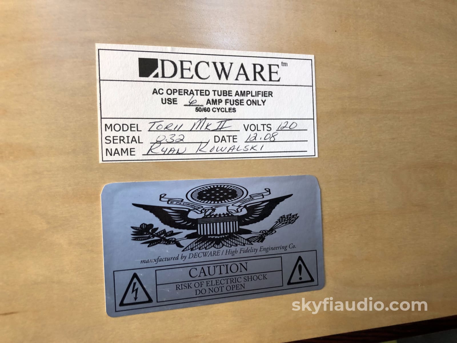 Decware Zen Torii Mk Ii Tube Amplifier