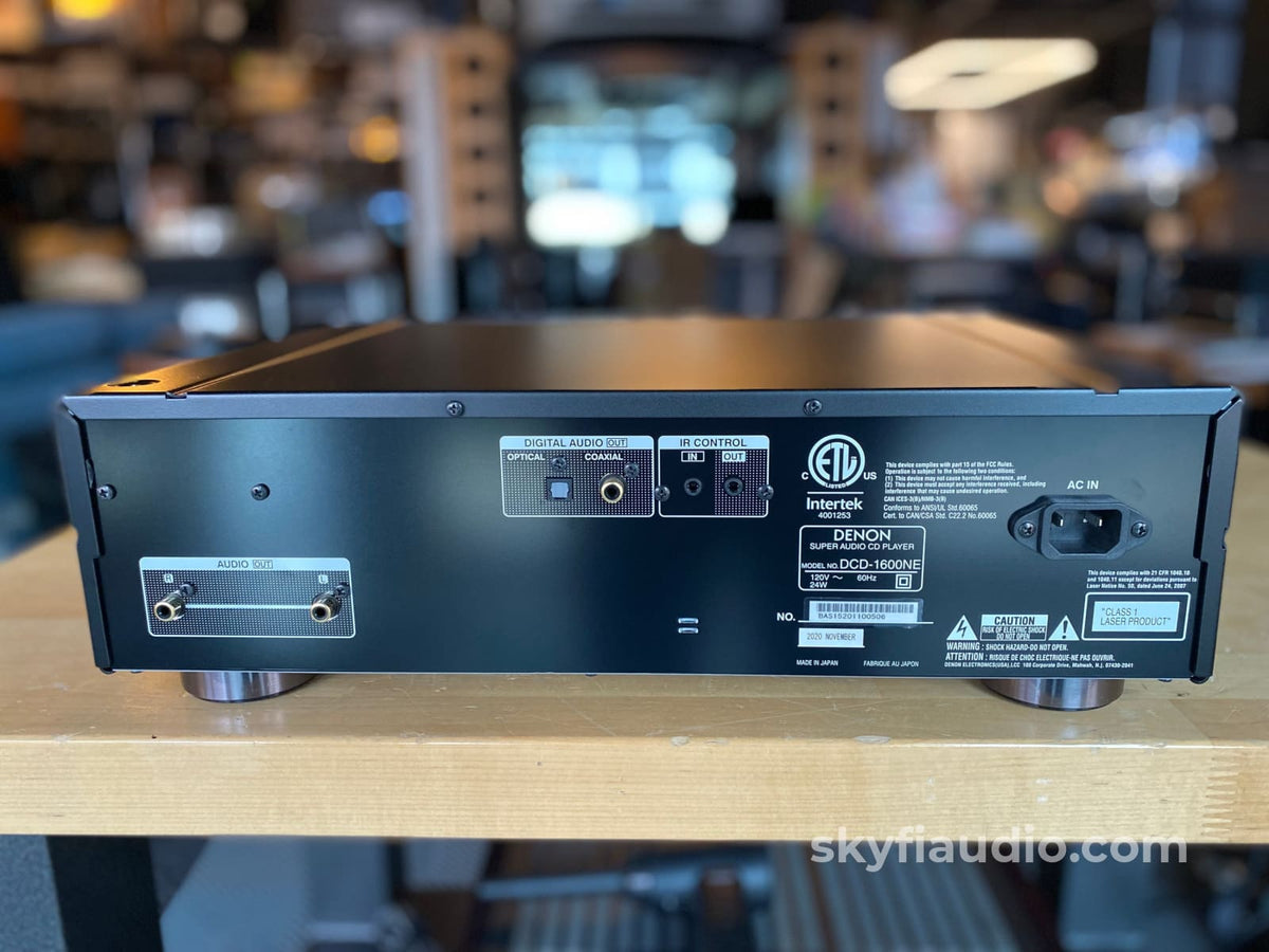 Denon Dcd-1600Ne Sacd/Cd Player Complete Set Cd + Digital