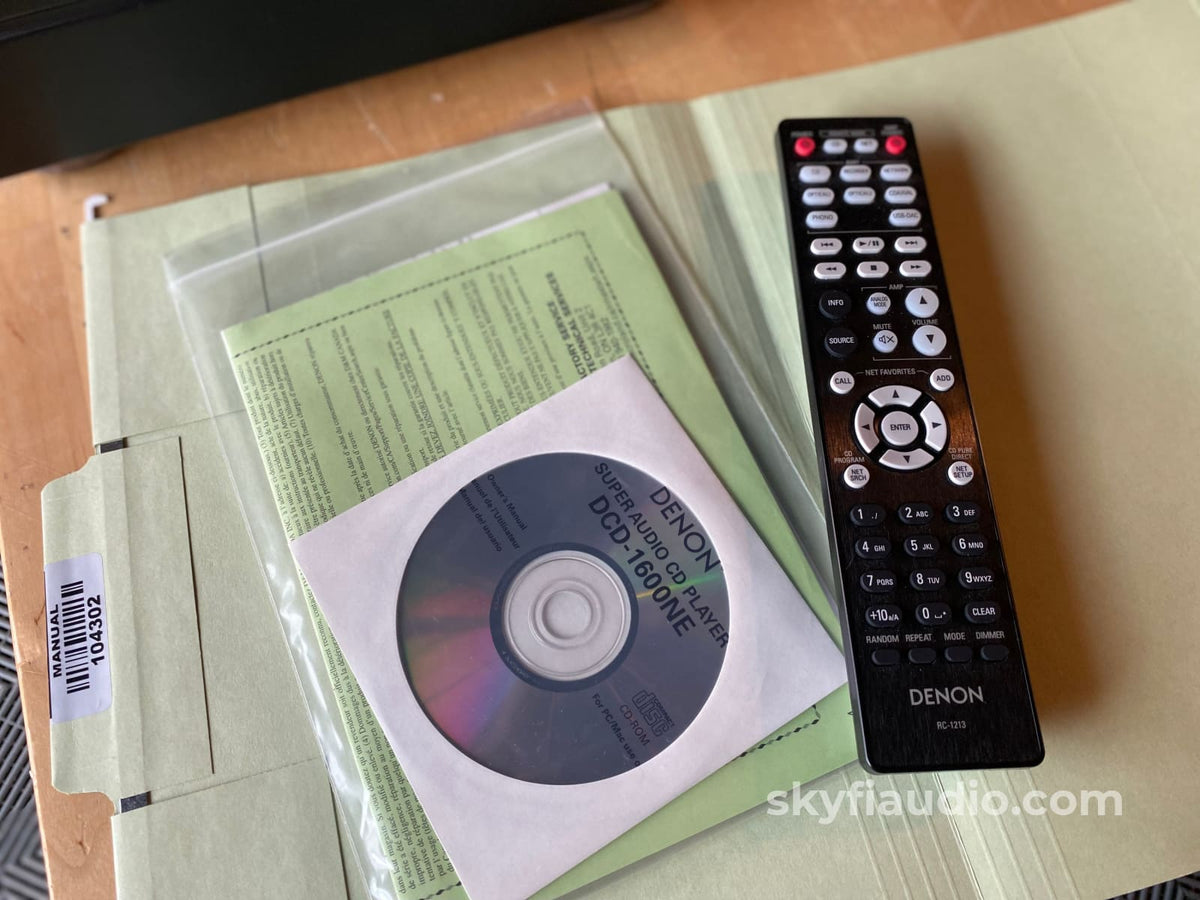 Denon Dcd-1600Ne Sacd/Cd Player Complete Set Cd + Digital