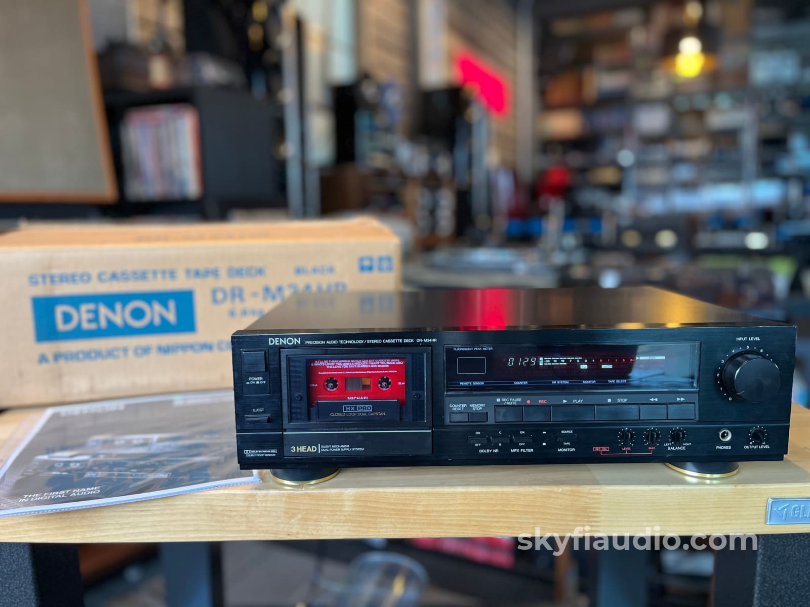 Denon DR-M34HR 3-Head Vintage Cassette Deck - Lightly Serviced