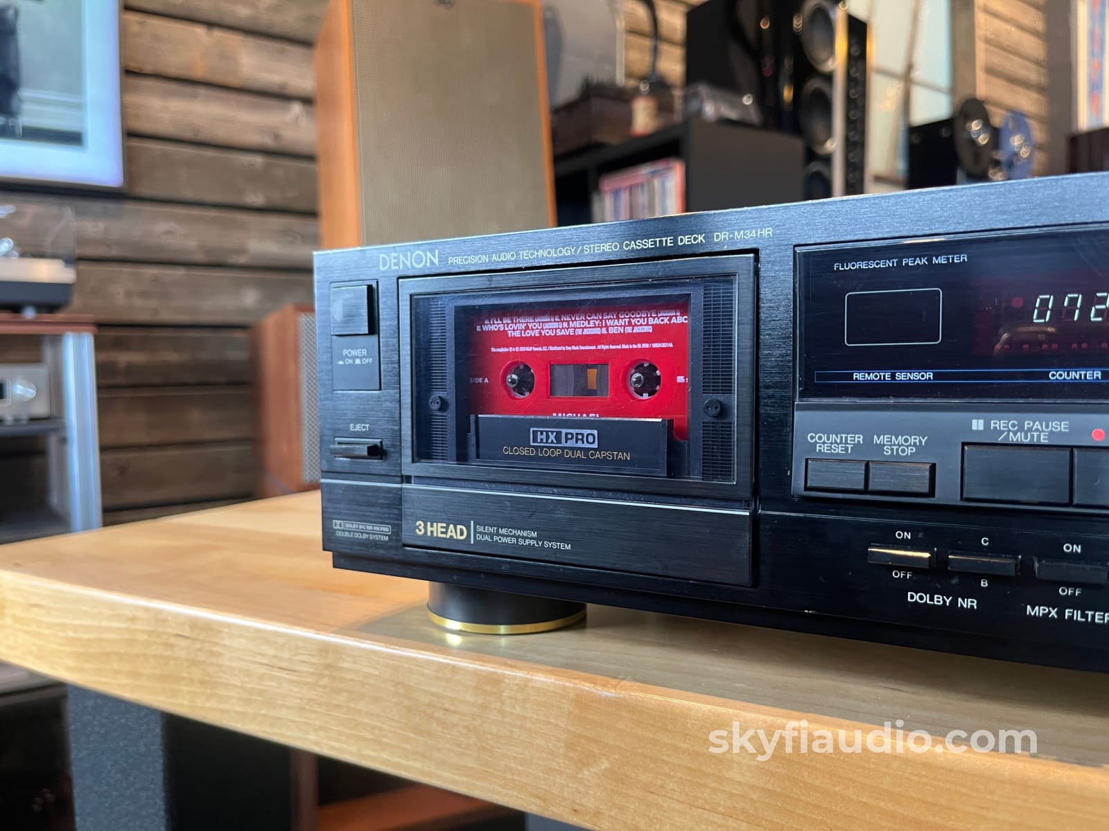 Denon DR-M34HR 3-Head Vintage Cassette Deck - Lightly Serviced - Tape Deck