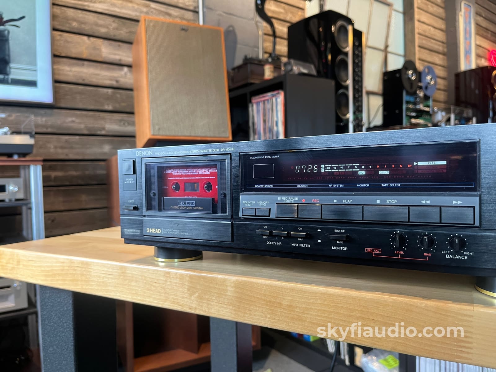 Denon DR-M34HR 3-Head Vintage Cassette Deck - Lightly Serviced - Tape Deck