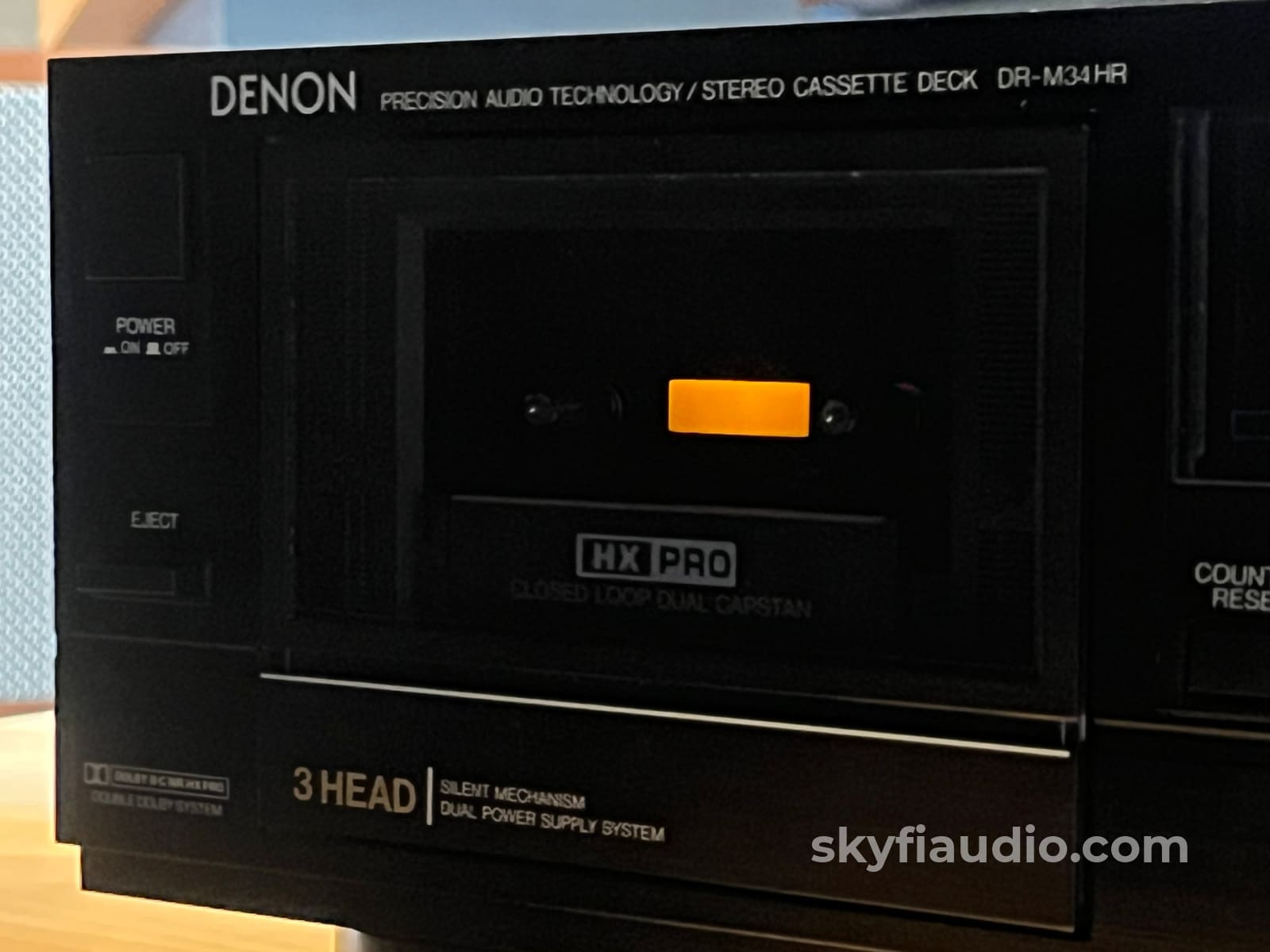 Denon DR-M34HR 3-Head Vintage Cassette Deck - Lightly Serviced - Tape Deck