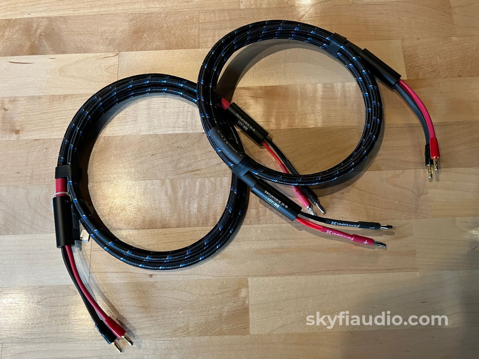 DH-Labs Silver sonic Q-10 Signature Speaker Cable - 6ft Pair (Banana) Cables