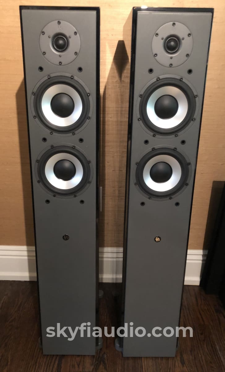 Dls M66 Full Range Speakers In Gloss Black - Rare