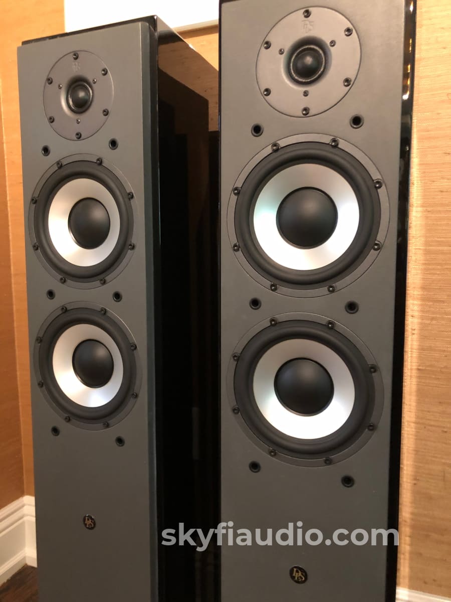 Dls M66 Full Range Speakers In Gloss Black - Rare