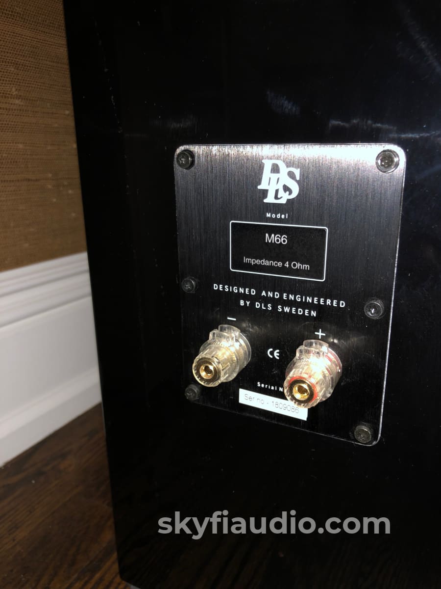 Dls M66 Full Range Speakers In Gloss Black - Rare