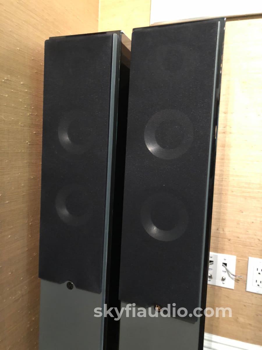 Dls M66 Full Range Speakers In Gloss Black - Rare