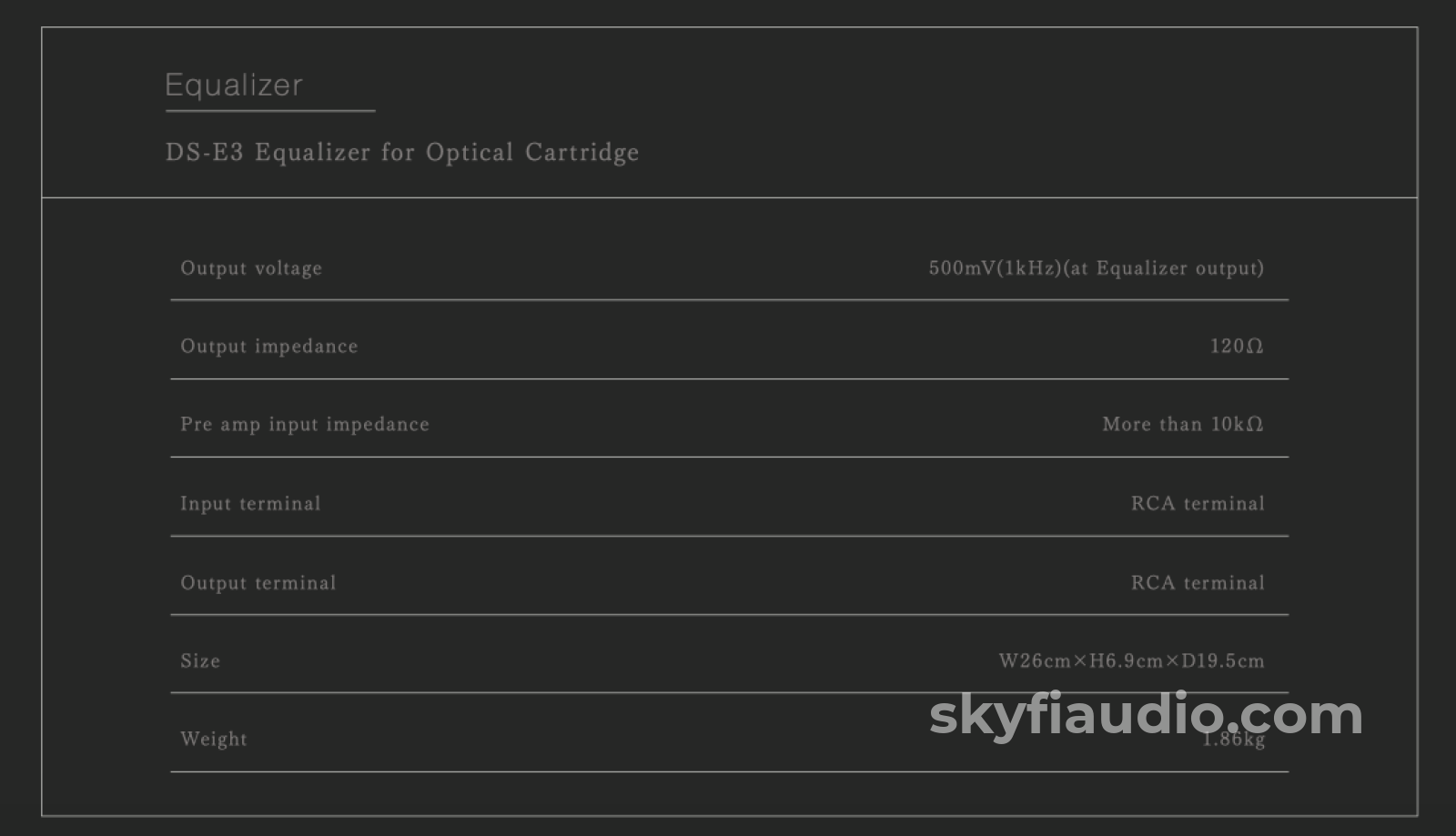 Ds Audio Ds3 Optical Phono Cartridge System