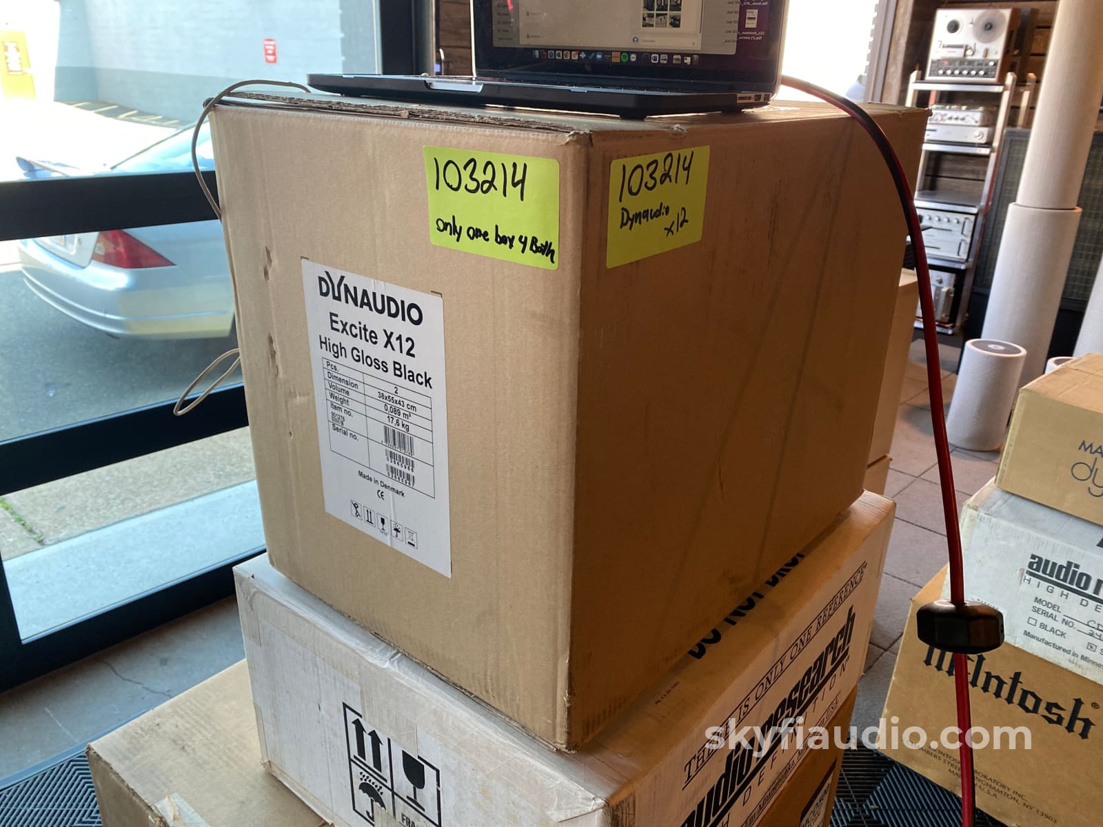 Dynaudio Excite X12 Speakers With Boxes