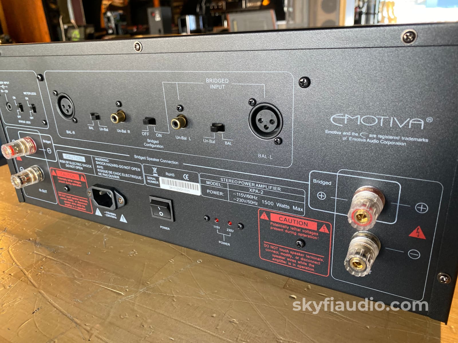Emotiva Xpa-2 (Gen 1) Stereo Amplifier 250Wx2 With Vu Meters Recaueuhnjytoagny