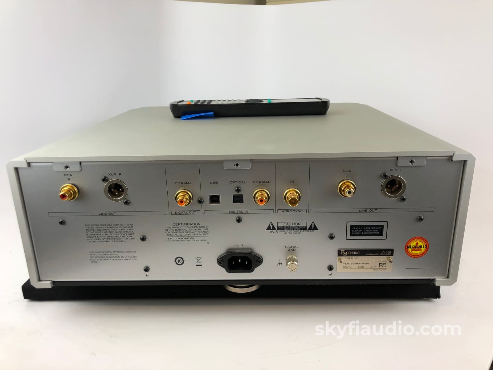 Esoteric K-03 Sacd/Cd Player With Remote (B) Cd + Digital