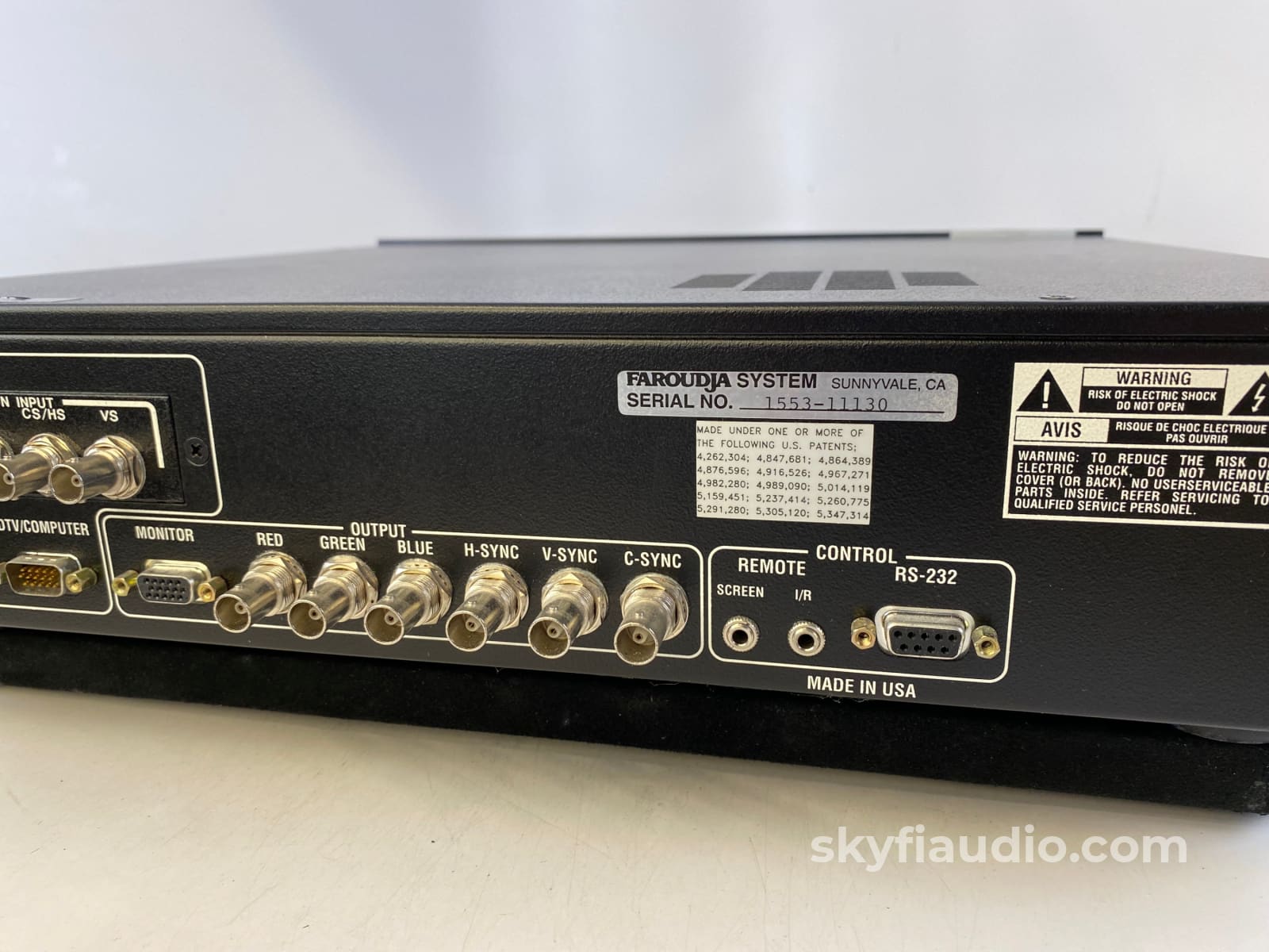 Faroudja Dvp-5000 Professional Hd Digital Video Processor And Scaler Preamplifier