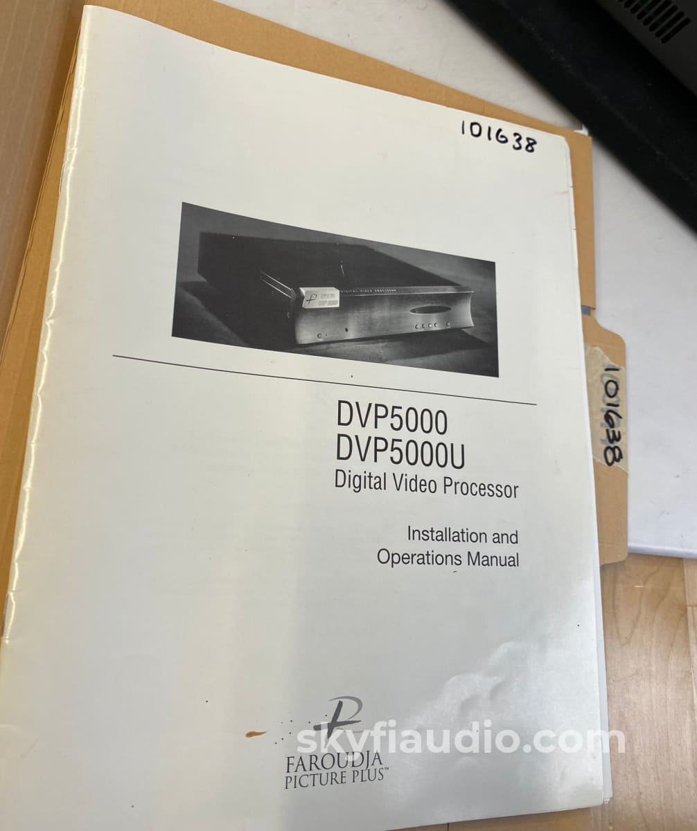 Faroudja Dvp-5000 Professional Hd Digital Video Processor And Scaler Preamplifier
