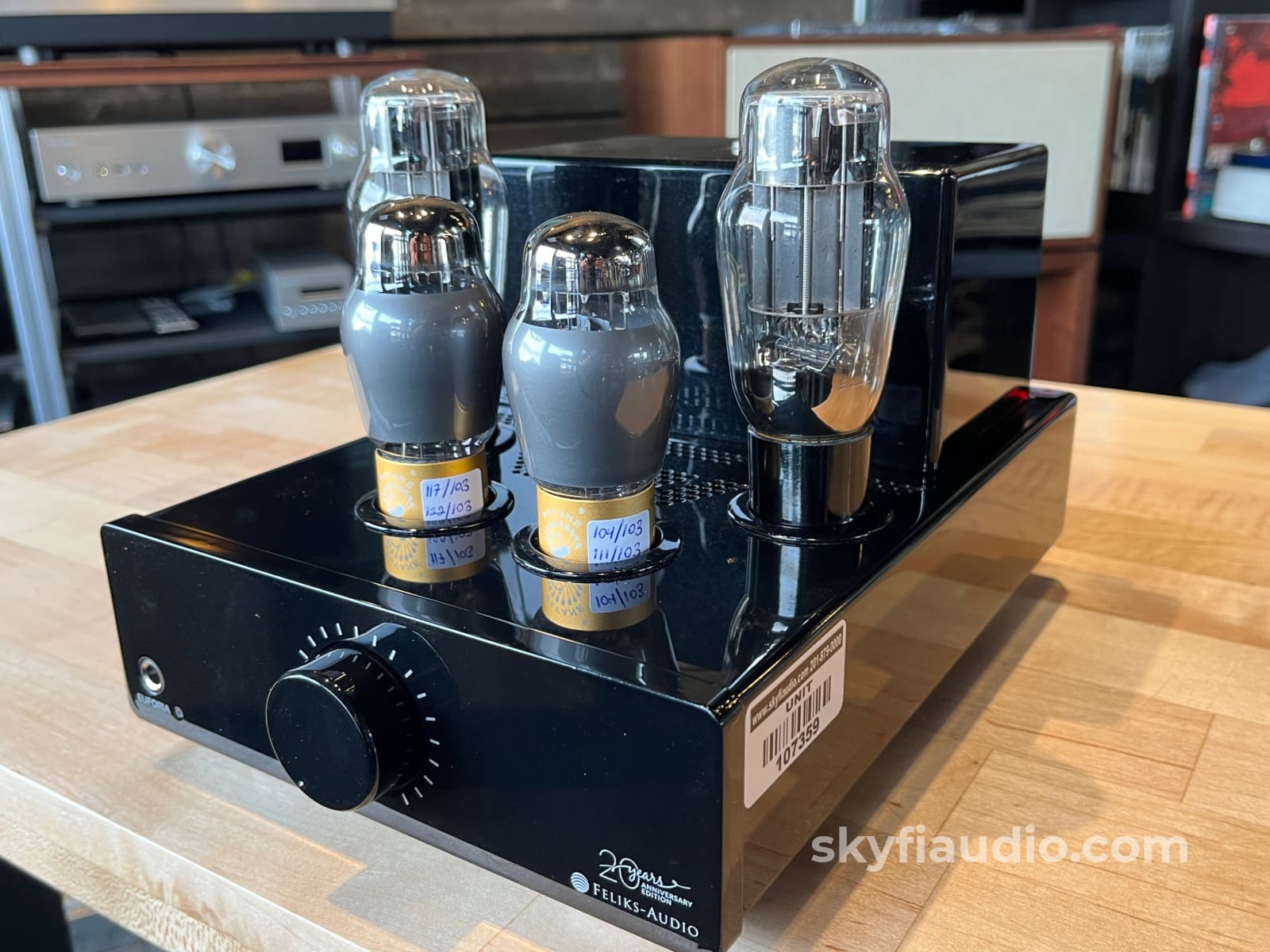 Feliks Audio Euforia 20th Anniversary Tube Headphone Amp W/ Spare Svetlana 6AS7 Tubes Amplifier