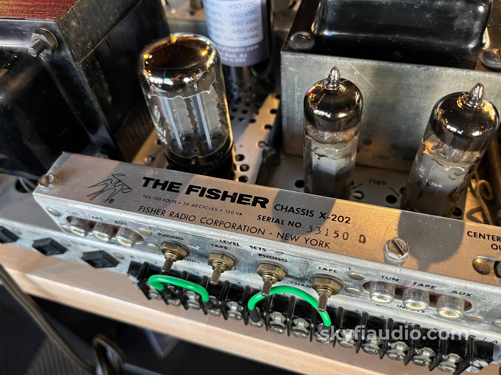 Fisher X-202 Stereo Master Control Amplifier (Integrated Amp) w/ Premium Vintage Tubes - Serviced Integrated Amplifier
