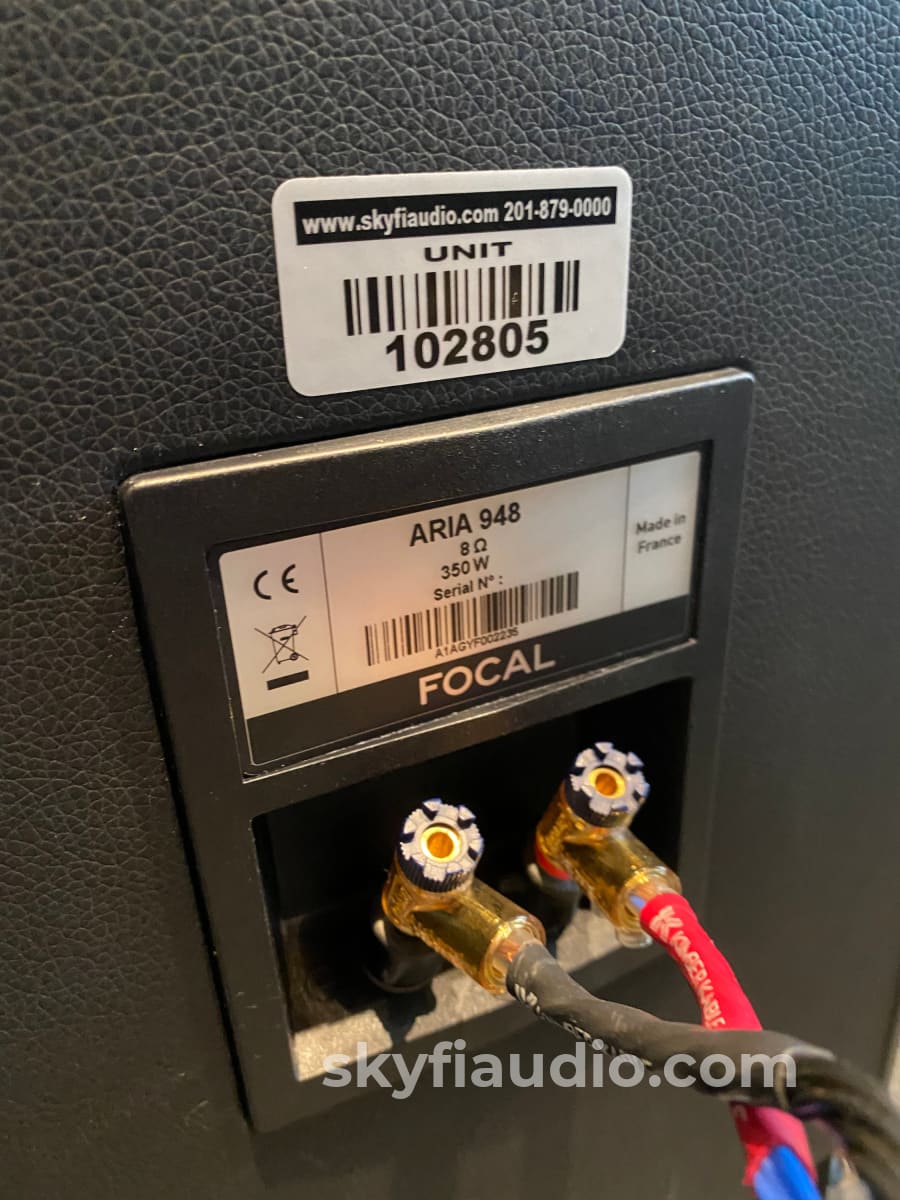 Focal Aria 948 Gloss Black Speakers - Impressive Bass Response