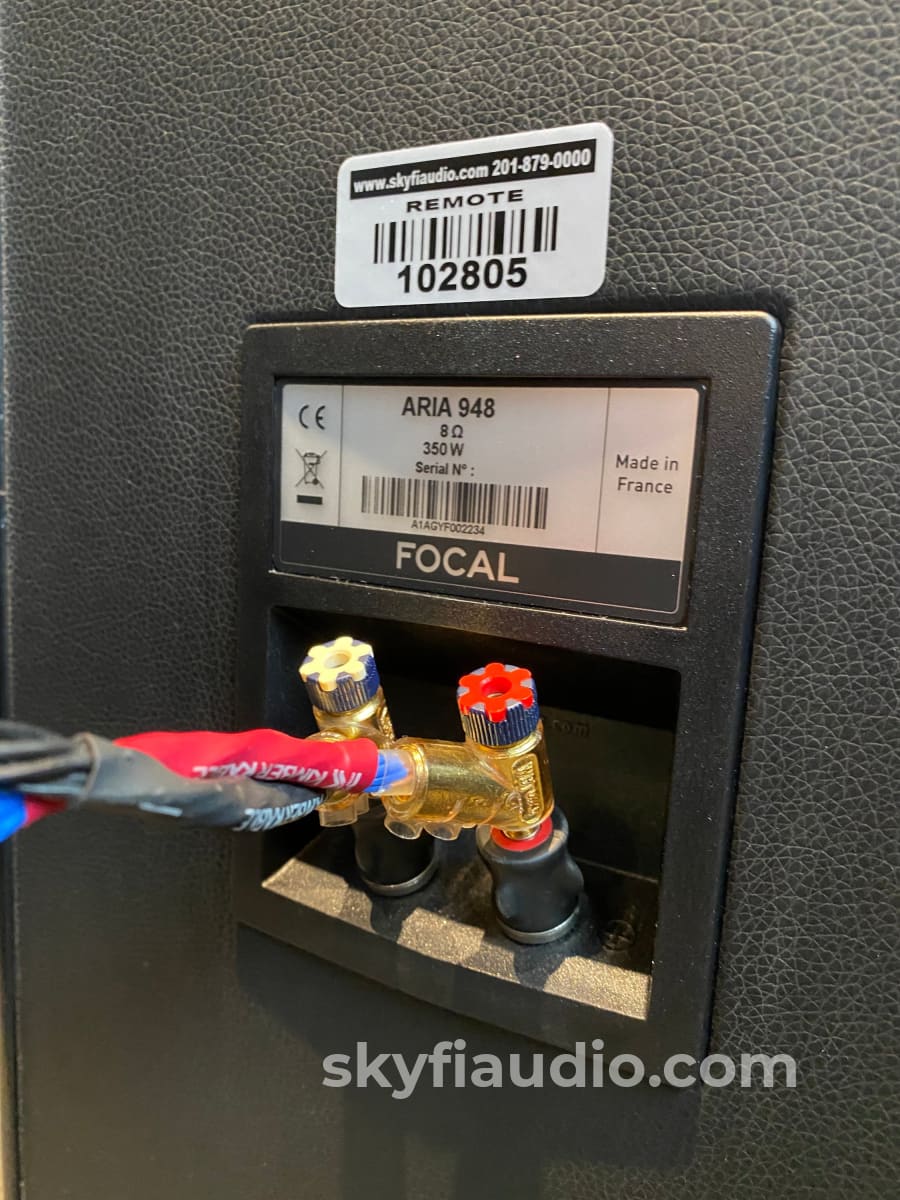 Focal Aria 948 Gloss Black Speakers - Impressive Bass Response