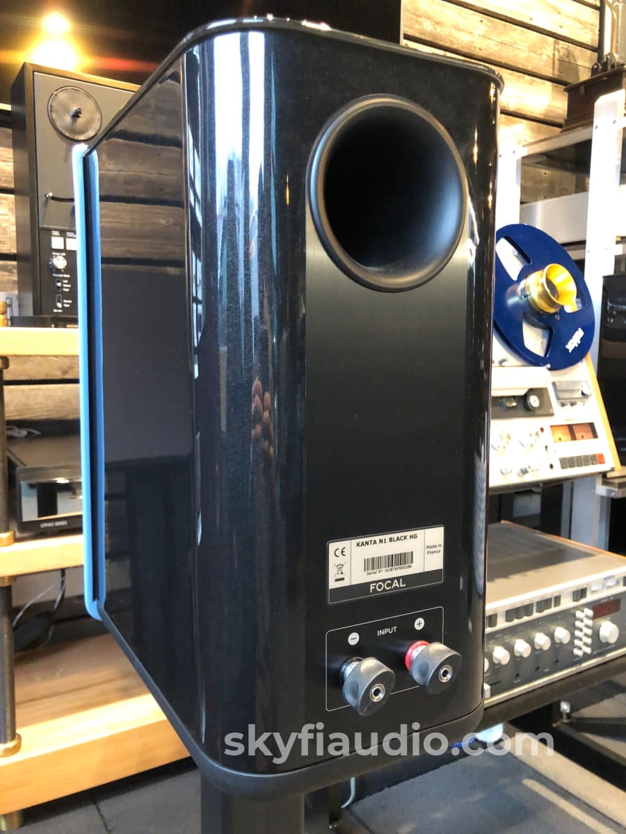 Focal Kanta N°1 High Gloss Speakers With Stands - Rare Gauloise Blue Finish