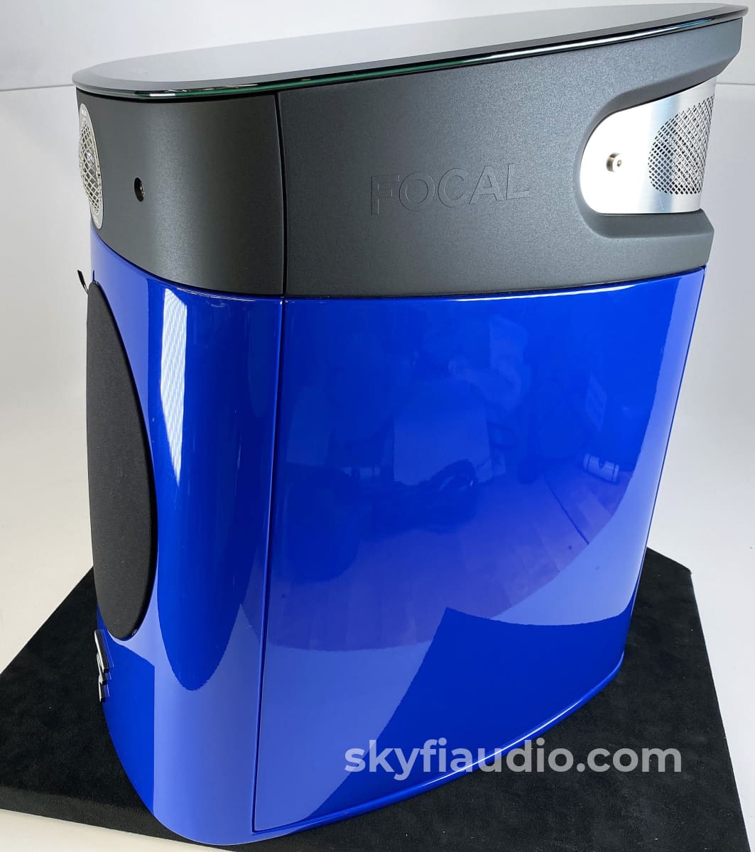 Focal Sopra No. 1 Speakers - Audi Blue Finish Perfect And Like New With Boxes Paperwork