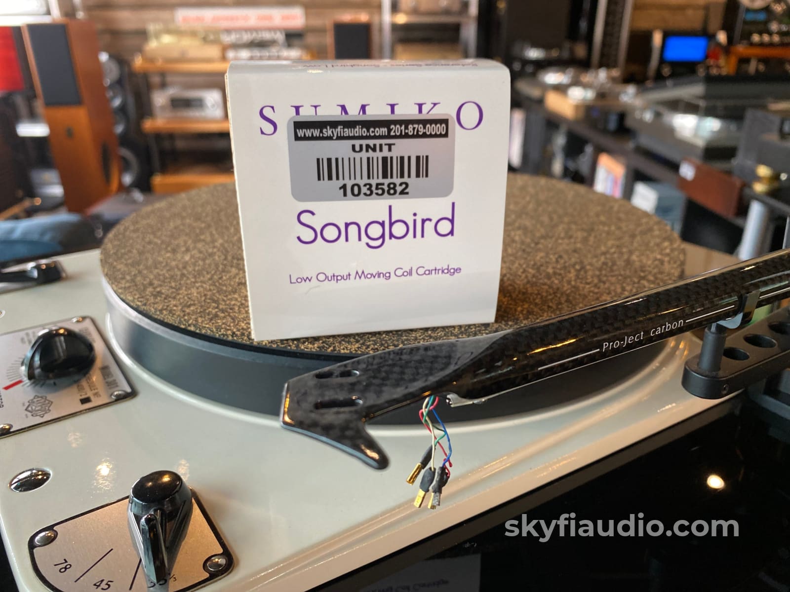 Garrard 301 Vintage Turntable W/Custom Plinth Pro-Ject Tonearm And New Sumiko