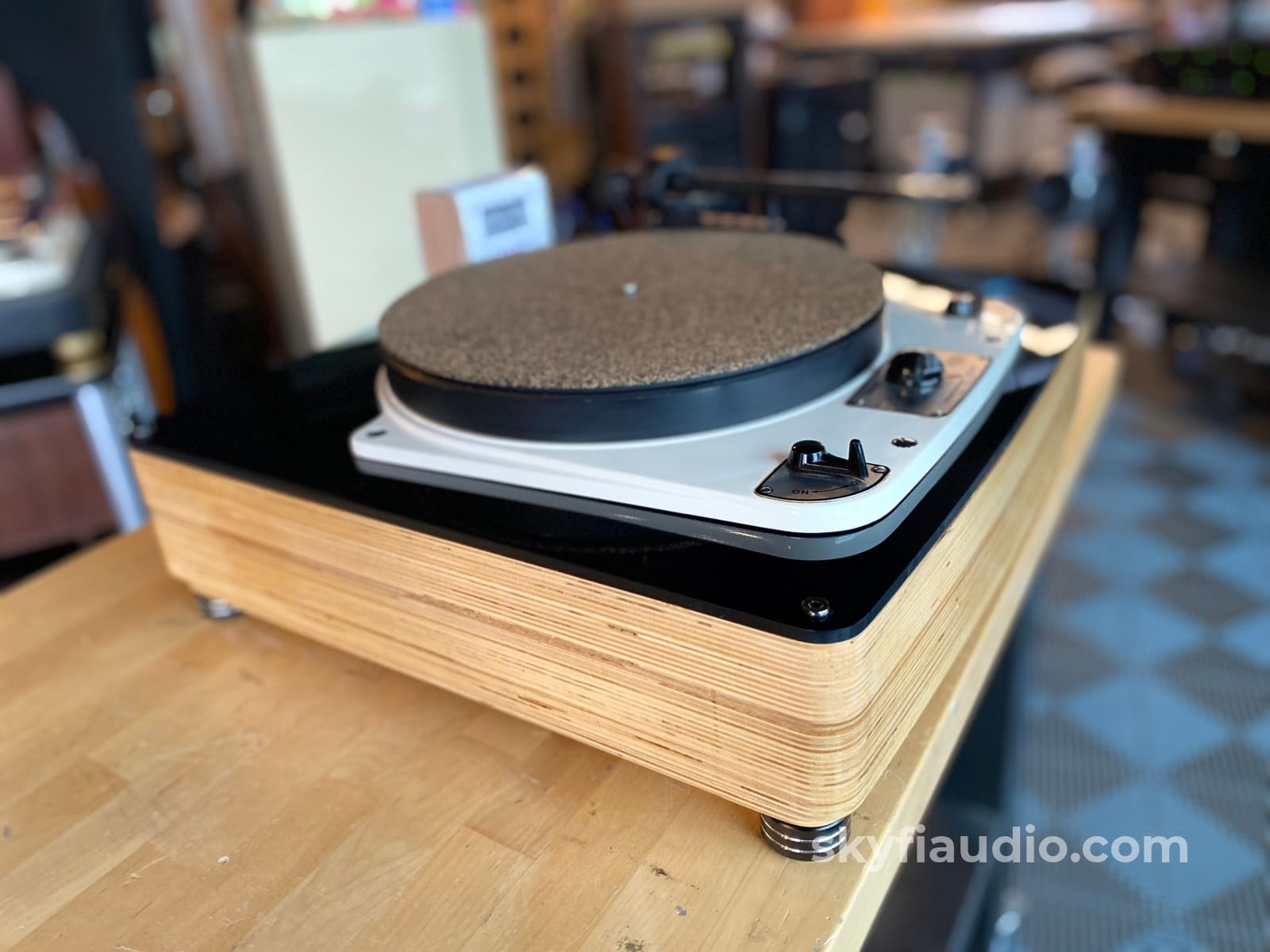Garrard 301 Vintage Turntable W/Custom Plinth Pro-Ject Tonearm And New Sumiko