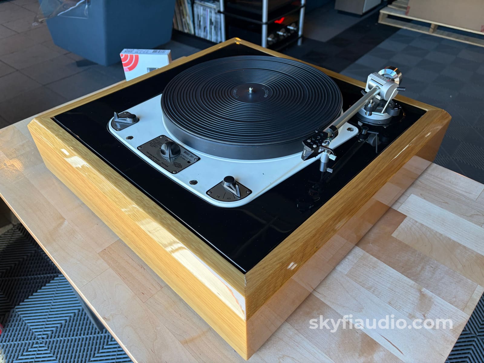 Garrard 301 Vintage Turntable w/Custom Plinth Linn Tonearm and New Sumiko Turntable