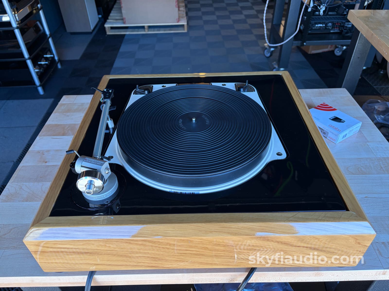 Garrard 301 Vintage Turntable w/Custom Plinth Linn Tonearm and New Sumiko Turntable