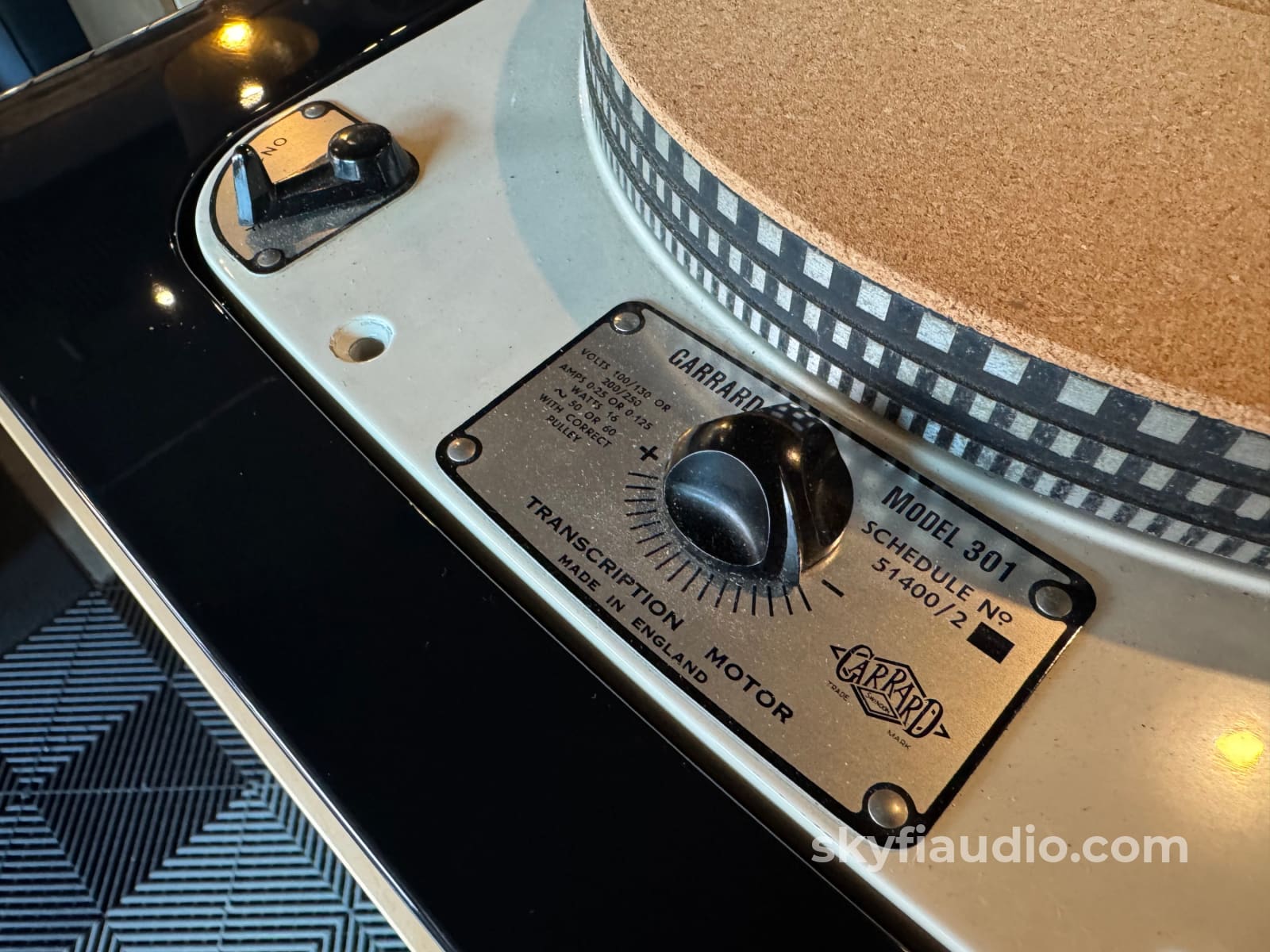 Garrard 301 Vintage Turntable W/ - Custom Wood Plinth and Choice of Tonearm Turntable