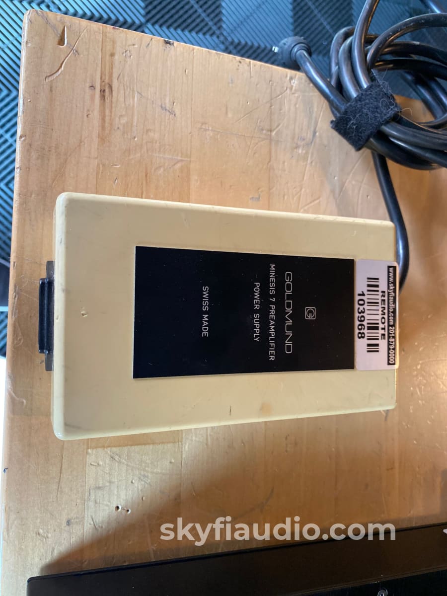 Goldmund Memesis 7 Preamp (Skyfi Restored) W/ Mc Phono + Penny & Giles Volume Control Preamplifier