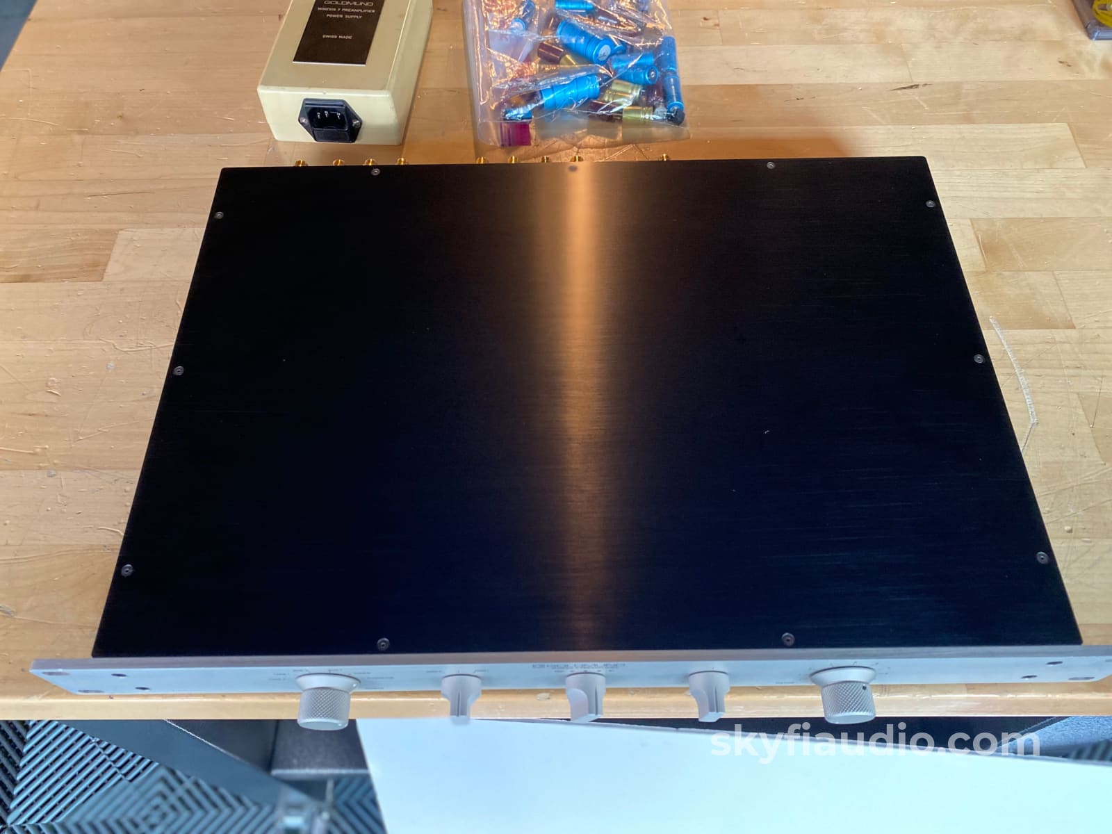 Goldmund Memesis 7 Preamp (Skyfi Restored) W/ Mc Phono + Penny & Giles Volume Control Preamplifier