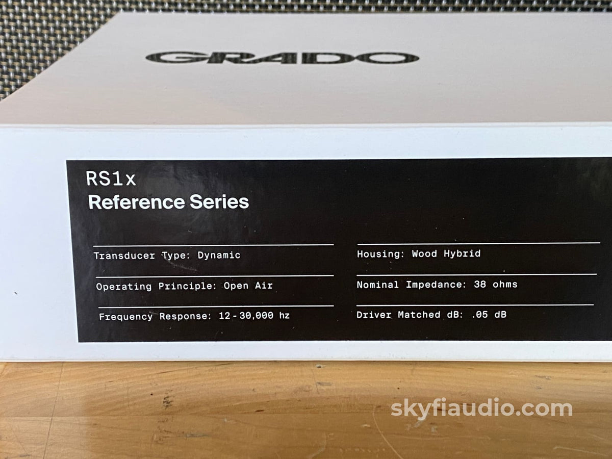 Grado Rs1X Headphones Line New In Box