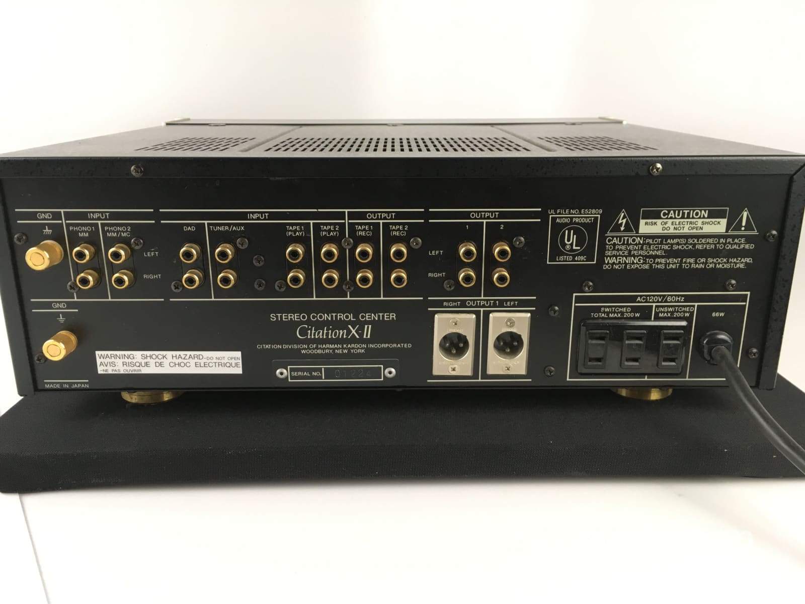 Harman Kardon Citation X-I And X-Ii Matching Preamp Amplifier - Very Rare Collectable Preamplifier