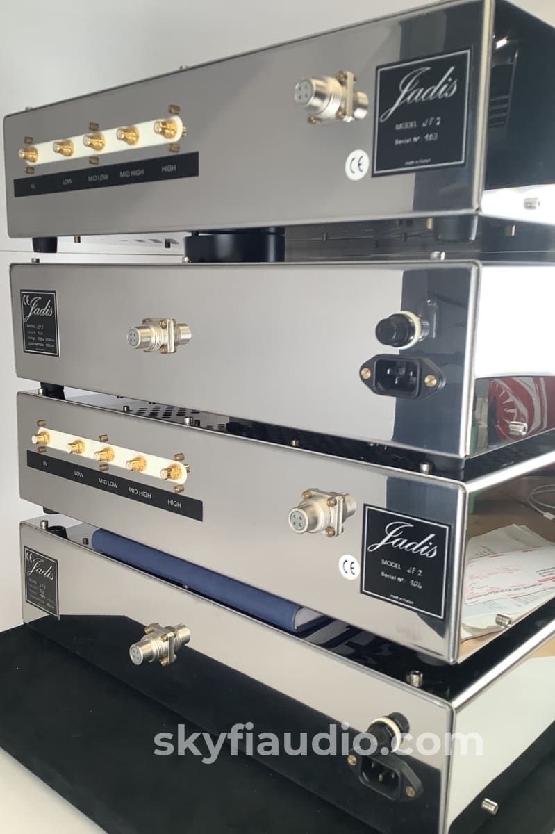 Jadis Jf2 Tube Electronic 4-Way Crossover - 4 Chassis Dual Mono Setup Including Power Supplies