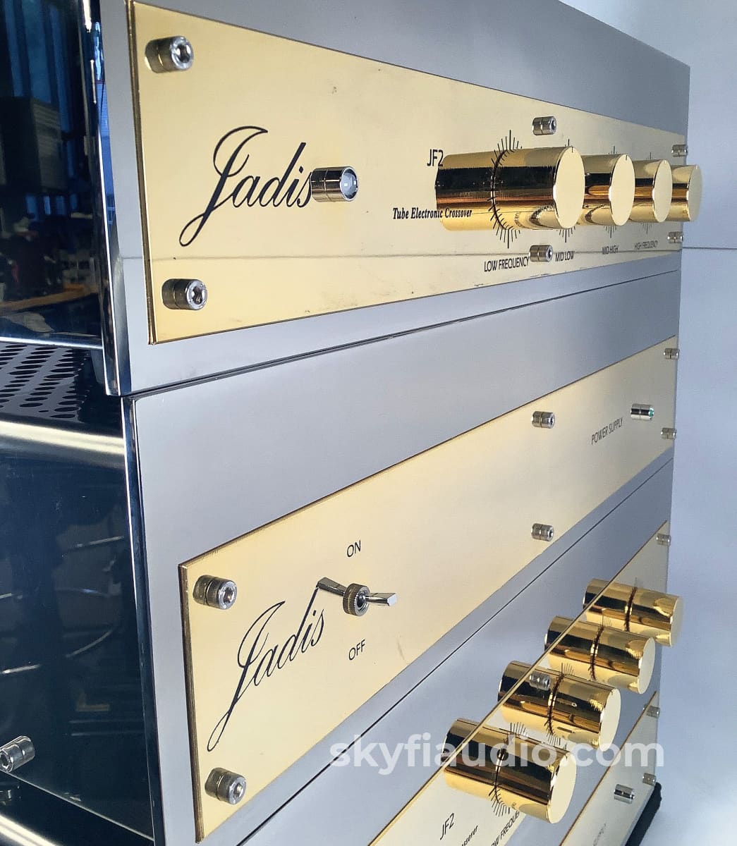 Jadis Jf2 Tube Electronic 4-Way Crossover - 4 Chassis Dual Mono Setup Including Power Supplies