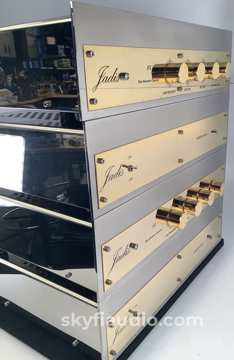 Jadis Jf2 Tube Electronic 4-Way Crossover - 4 Chassis Dual Mono Setup Including Power Supplies