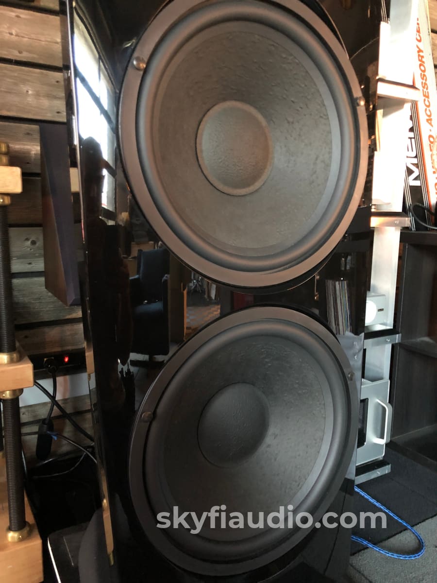 Jamo R909 Reference Speakers In Gloss Black - Made Denmark Open Baffle Design With Dual 15 Woofers