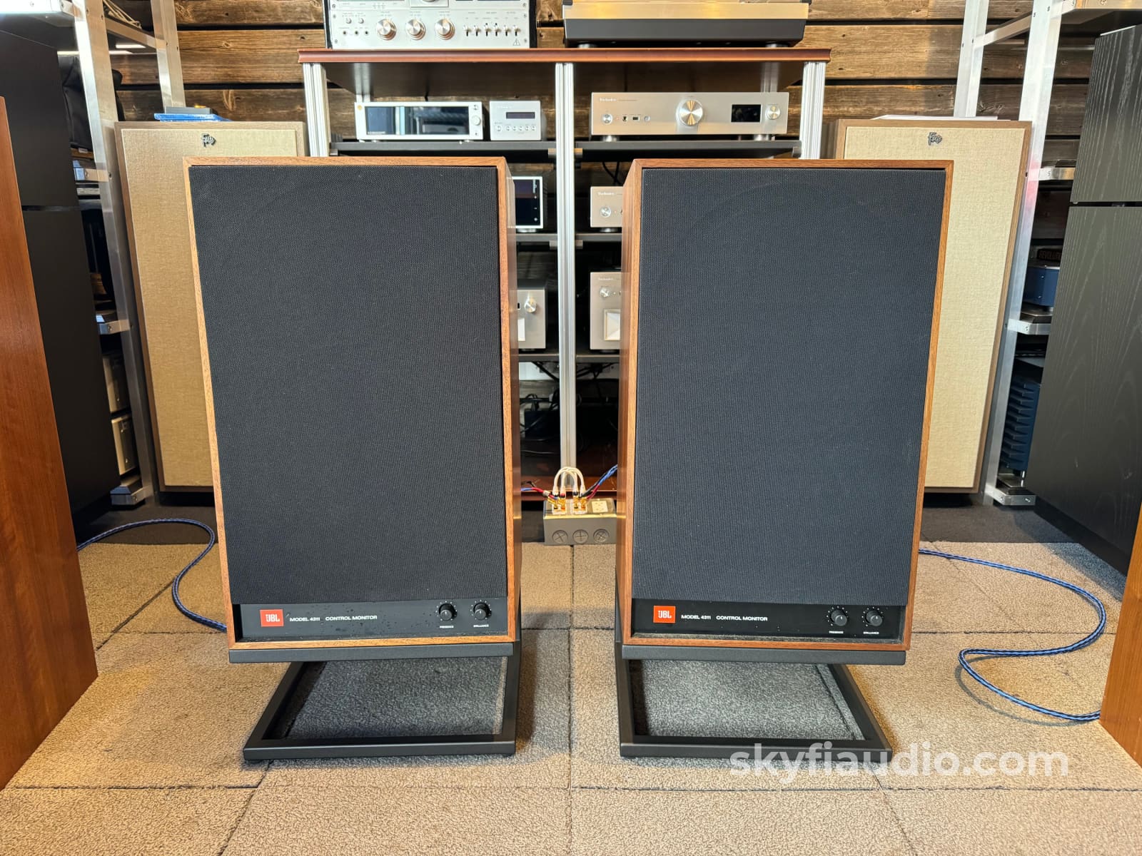 JBL 4311 Vintage Studio Monitors with Stands - WOW