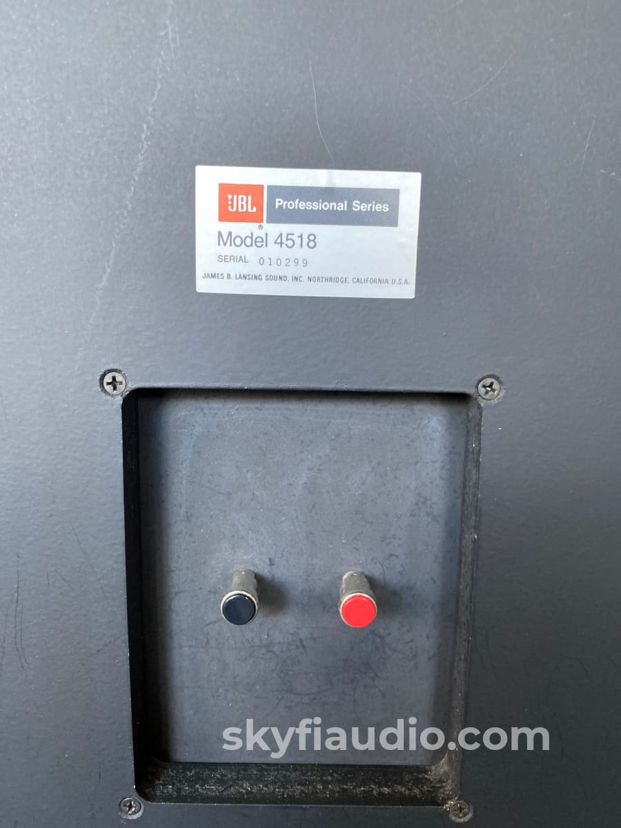 Jbl 4518 Professional Series 18 Subwoofer - Perfect For 4343 Speakers Or Similar